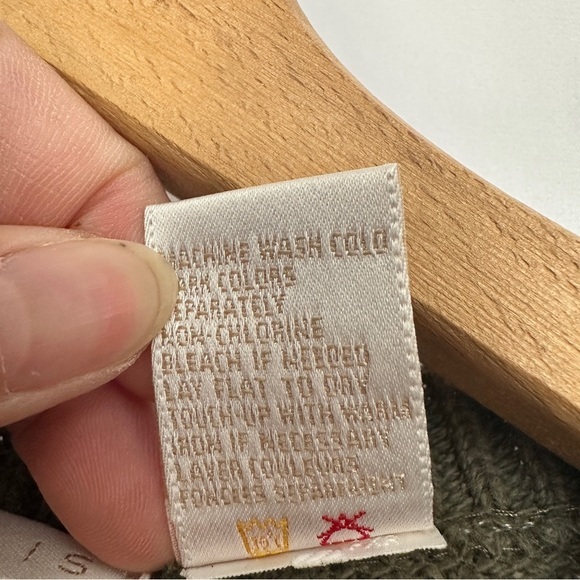 Vintage Perry Ellis Chunky Cable Knit Pullover Sweater Mens XL Fisherman V-neck - Picture 8 of 12